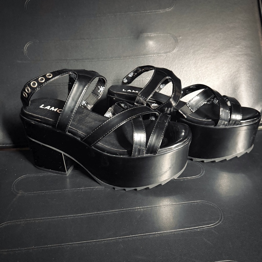 Lamoda Black Platform Sandals